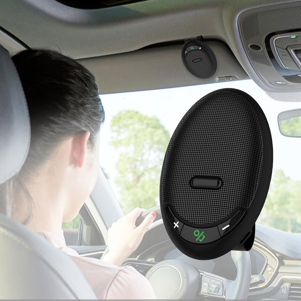 12V 4W BT-100 Compact ABS Smart Bluetooth 5.0+EDR Memory Connection Car Handsfree Speaker Bluetooth Speaker Accessories