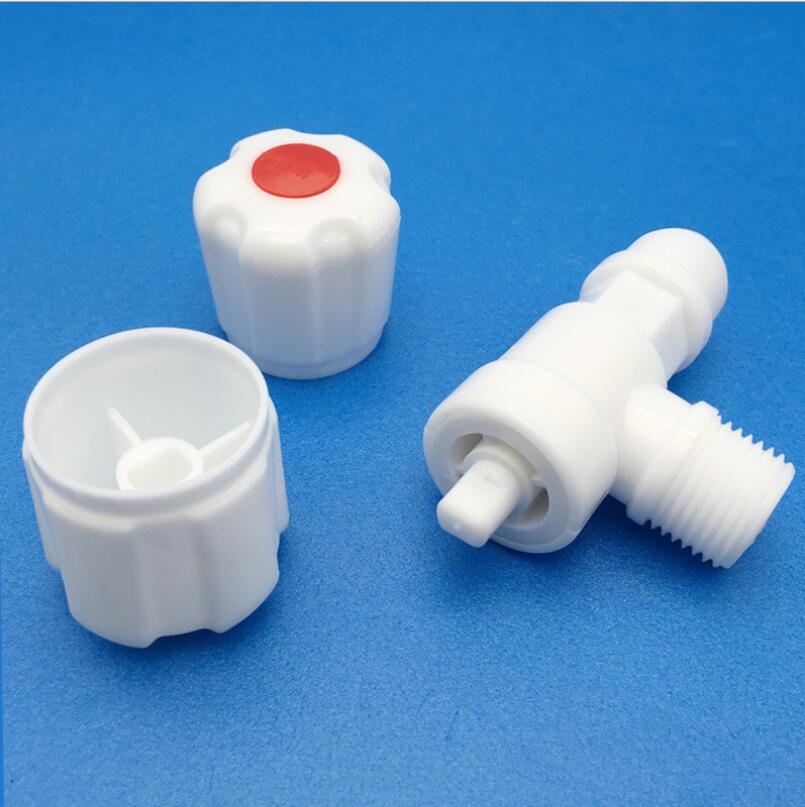 POM Plastic Triangle Valve Ceramic Spool High Temperature Resistant Triangular Valve Switch