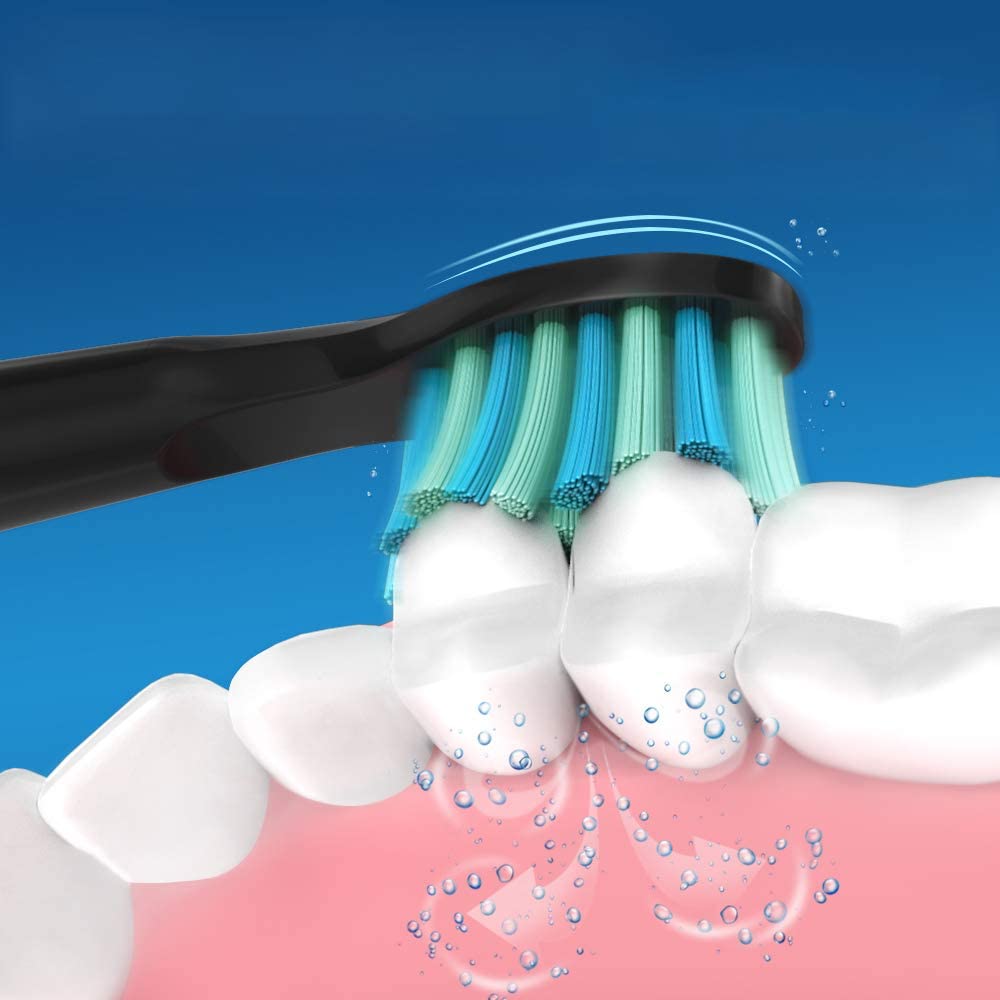 Fairywill-cepillos de dientes eléctricos, sónicos, cabezales de repuesto, cepillos de dientes, conjuntos de cabezales para FW-507, cabezal de FW-508, cepillo de dientes