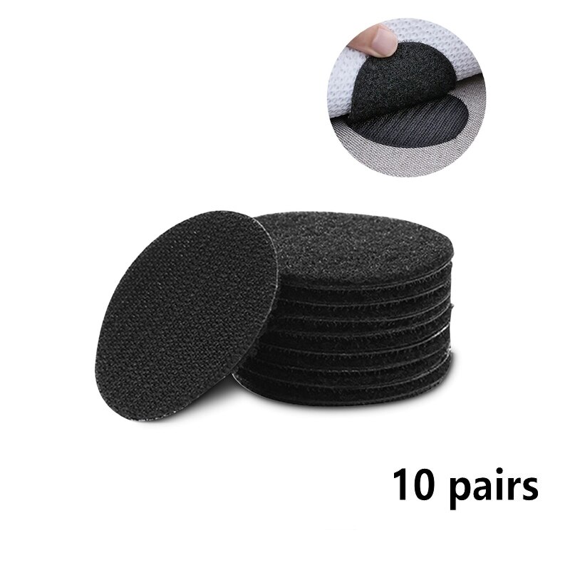 10 paia/set biadesivo antiscivolo foglio di fissaggio adesivo divano tappeto foglio s riutilizzabile autoadesivo antiscivolo adesivo casa prodotti: black-(5cm)