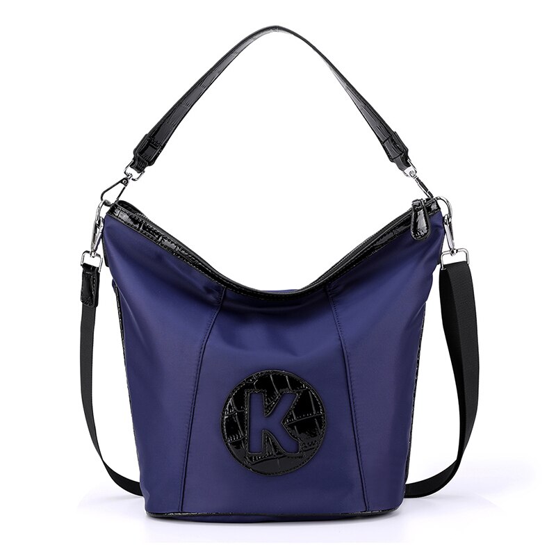 sac à bandoulière pour femmes sacs à main en Nylon imperméable à l'eau poignée supérieure voyage sacs de messager de femme fourre-tout sac à bandoulière: Bleu profond