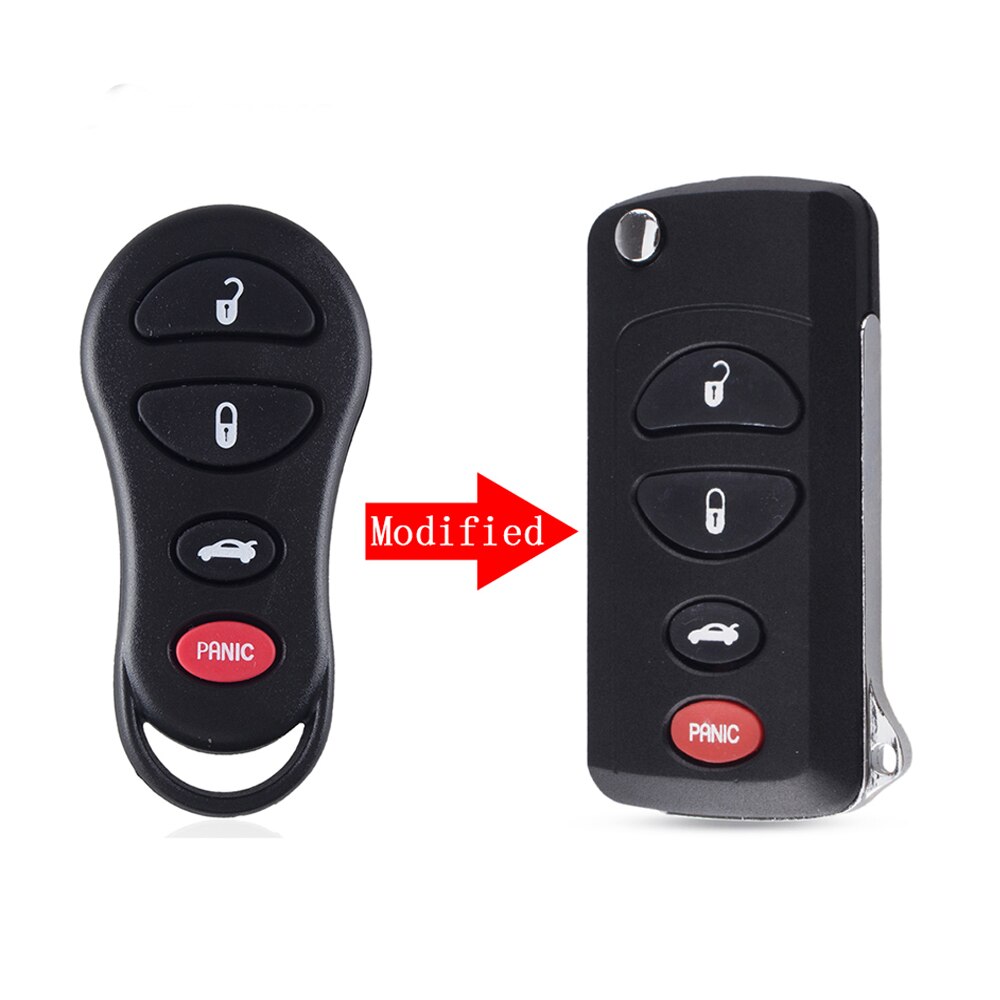Dandkey 3+1 4 Button Remote Car Key Fob 315Mhz For Jeep Dodge 2002 2003 2004 2005 Caravan Dakota Durango Chrylser GQ43VT17T: Model 3