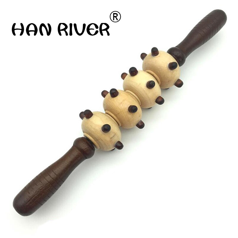 HANRIVER holz Meridian stange körper Massagegerät bauch zurück Nacken taille bein Massage Stock holz Rolle Massage Hammer&quot;