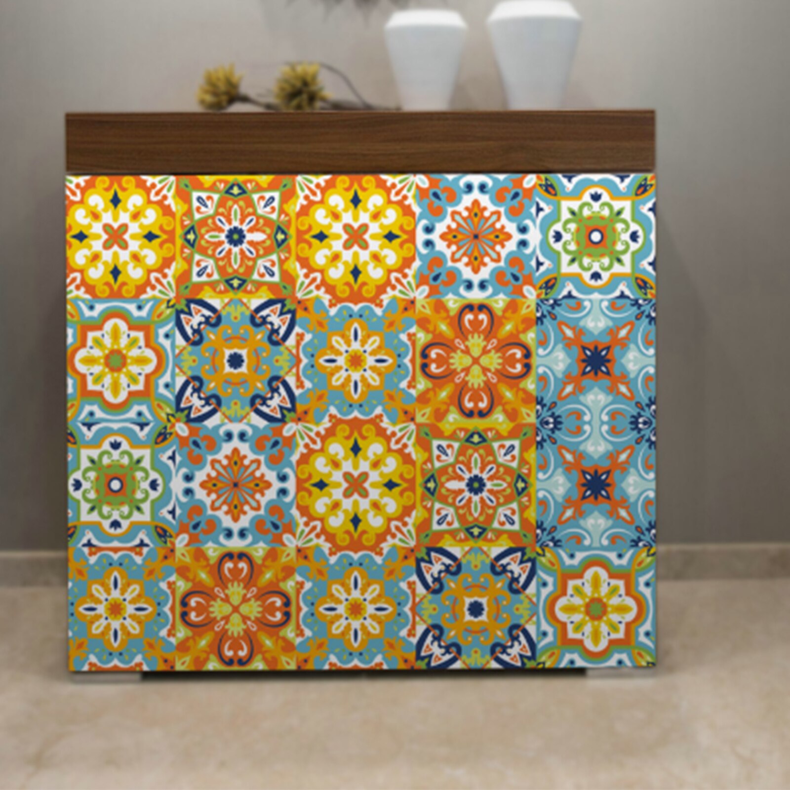 Morocco Bathroom Self Adhesive Mosaic Tile Sticker Waterproof Kitchen Backsplash Wall Sticker Home Decoration DIY Nordic Modern