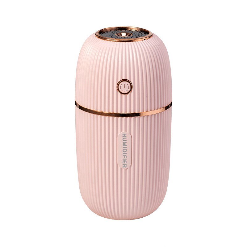 Mini humidificateur d'air pour voiture, diffuseur de brouillard USB pour maison, voitures, bureau, chambre à coucher avec lumières Led: pink