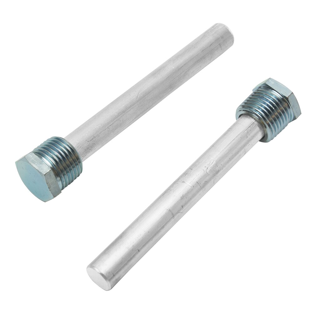 2 st antikorrosion för rv släpvattenberedare 4.5 tums tankbytesdelar universal bar skyddande magnesiumanodstång