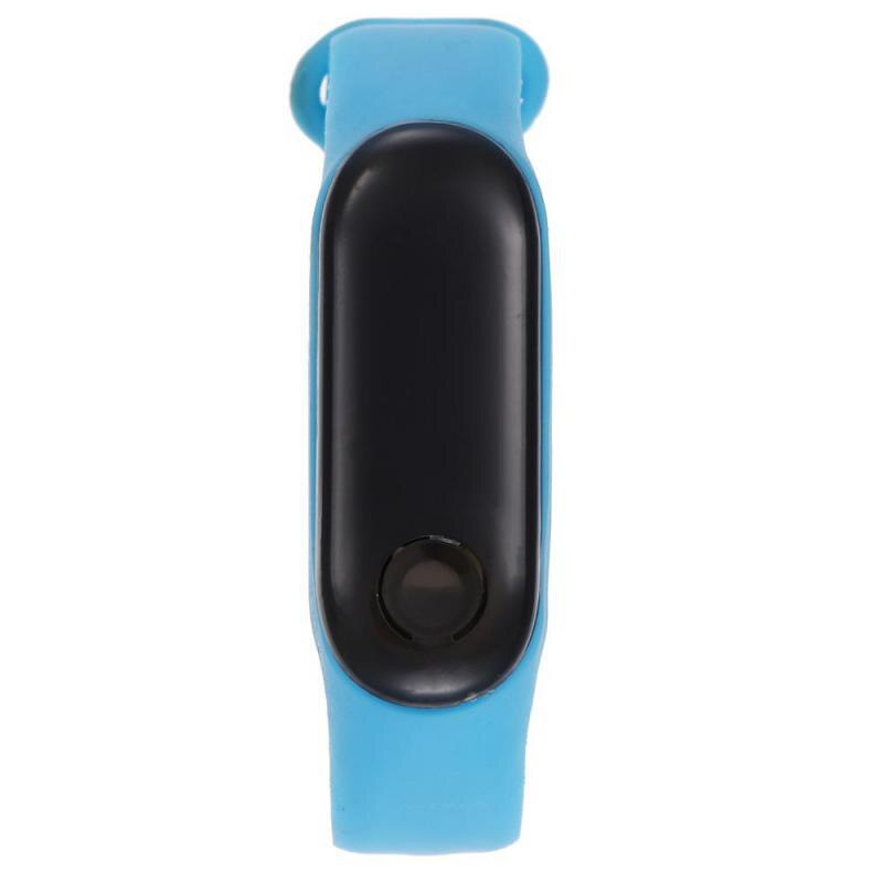 Miqiao sportsur til børn børn led digitalt ur ultralet silikonerem teen dreng pige armbåndsur unisex  w184: Lyseblå