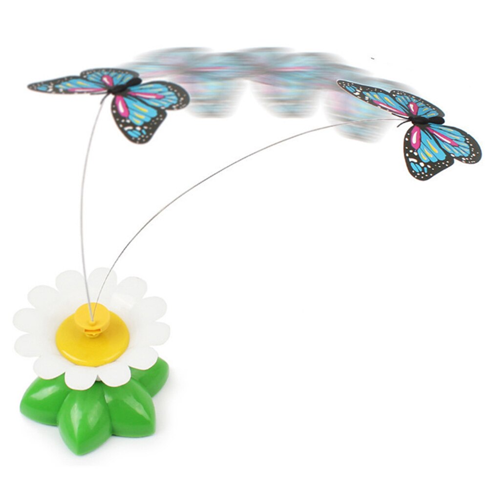 Jouet de chat électrique rotatif oiseau volant drôle papillon jouet interactif exercice chaton jouet pour chats de compagnie: Gris