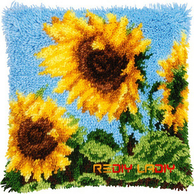 3D Klink Haak Kussen Kits De Orchidee Bloemen Diy Handwerken Haken Kleed Kits Garen Handgemaakte Onvoltooide Borduren Kussensloop: BZ722