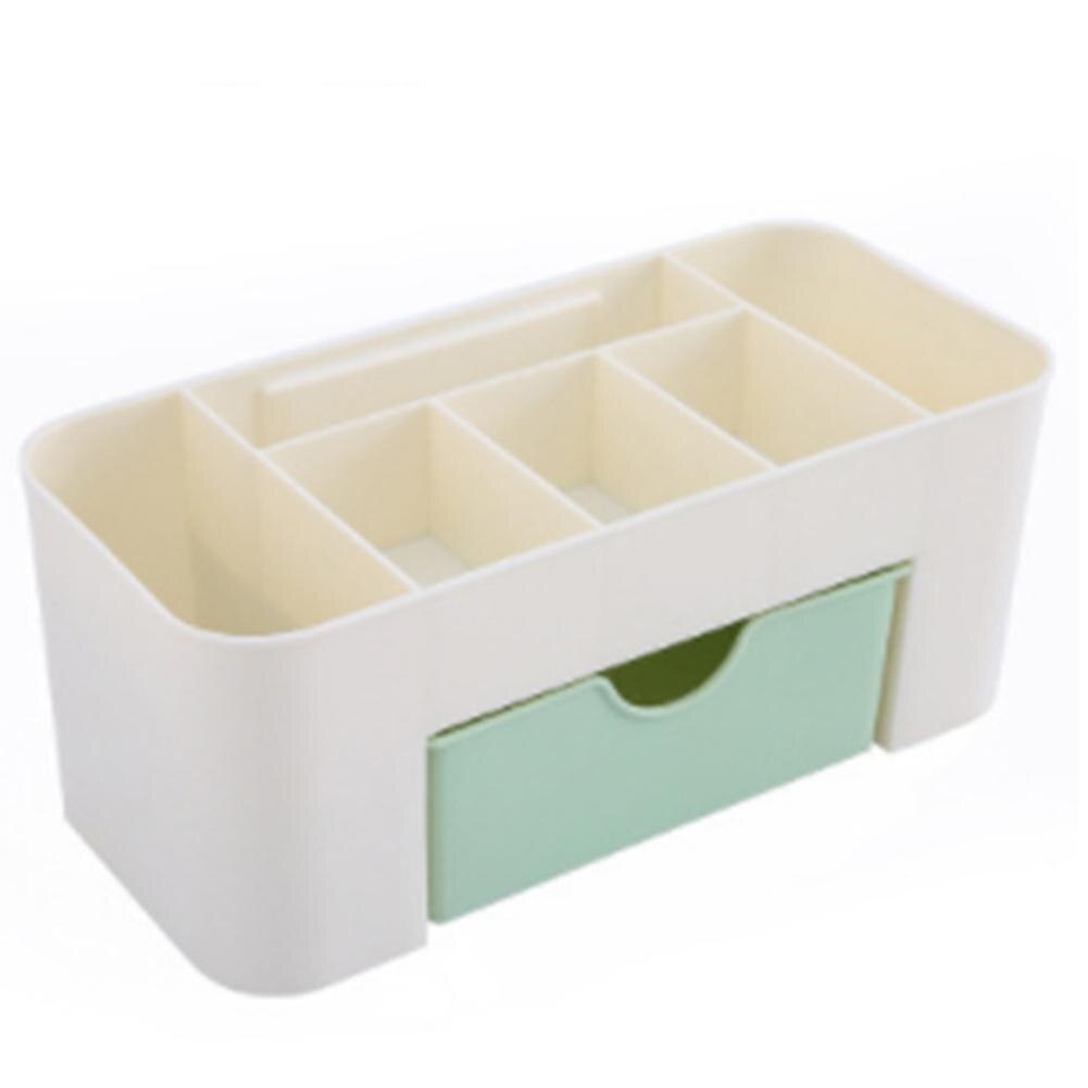 Office Desk Organizer Drawer Multi-functional Plastic 6 Grid Cosmetics Jewelry Storage Box Case Desktop Stationery Container: green