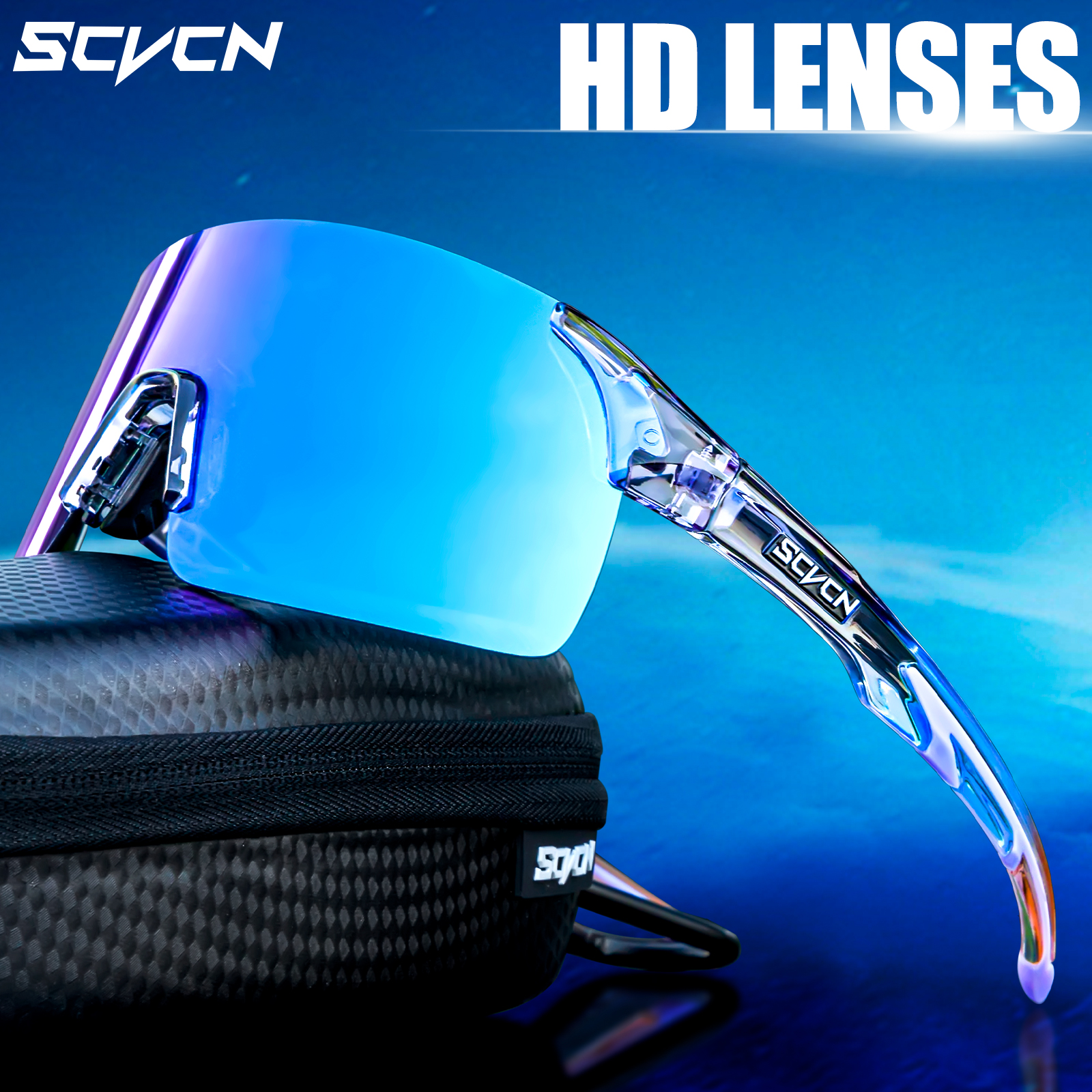 Neue scvcn Herren Fahrrad Sonnenbrille Frauen Fahrrad Brillen uv400 Gold Farbe Sport brille Brille Fahrrad Mountainbike Brille