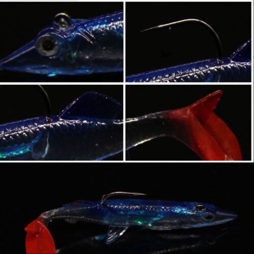 Luminous Night Minnow Carp with Hook Artificial Bait Striped Bass Fishing Lures