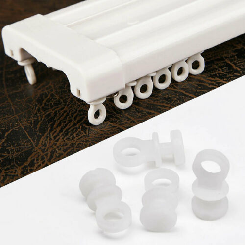 50pcs Plastic Curtain Track Hooks Runner Fit For Camper Van Motorhome Caravan Boat Ship Curtain Access Curtain Slide Rail Hook