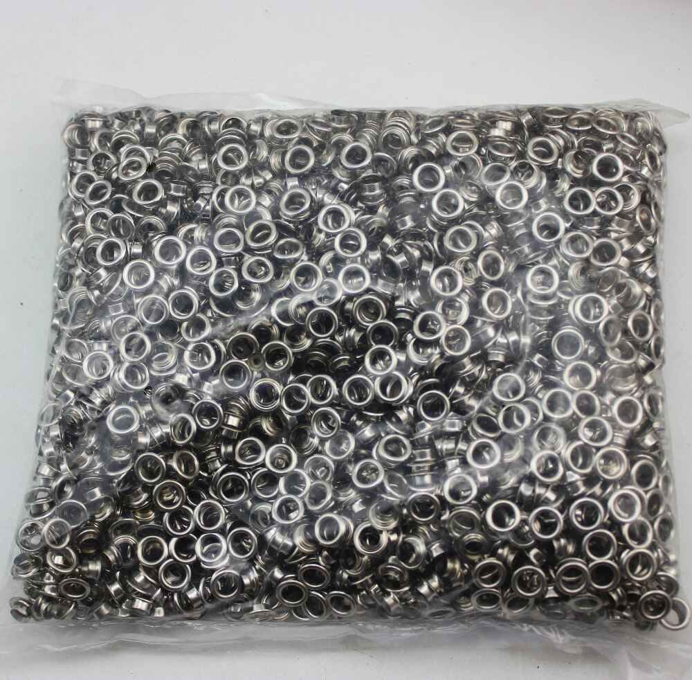 Juego de botones de metal y plata antigua para ropa, botones de ojetes de cobre, accesorios para ropa, accesorios para bolsos, 4mm x 400mm x 7,5mm, 3,5
