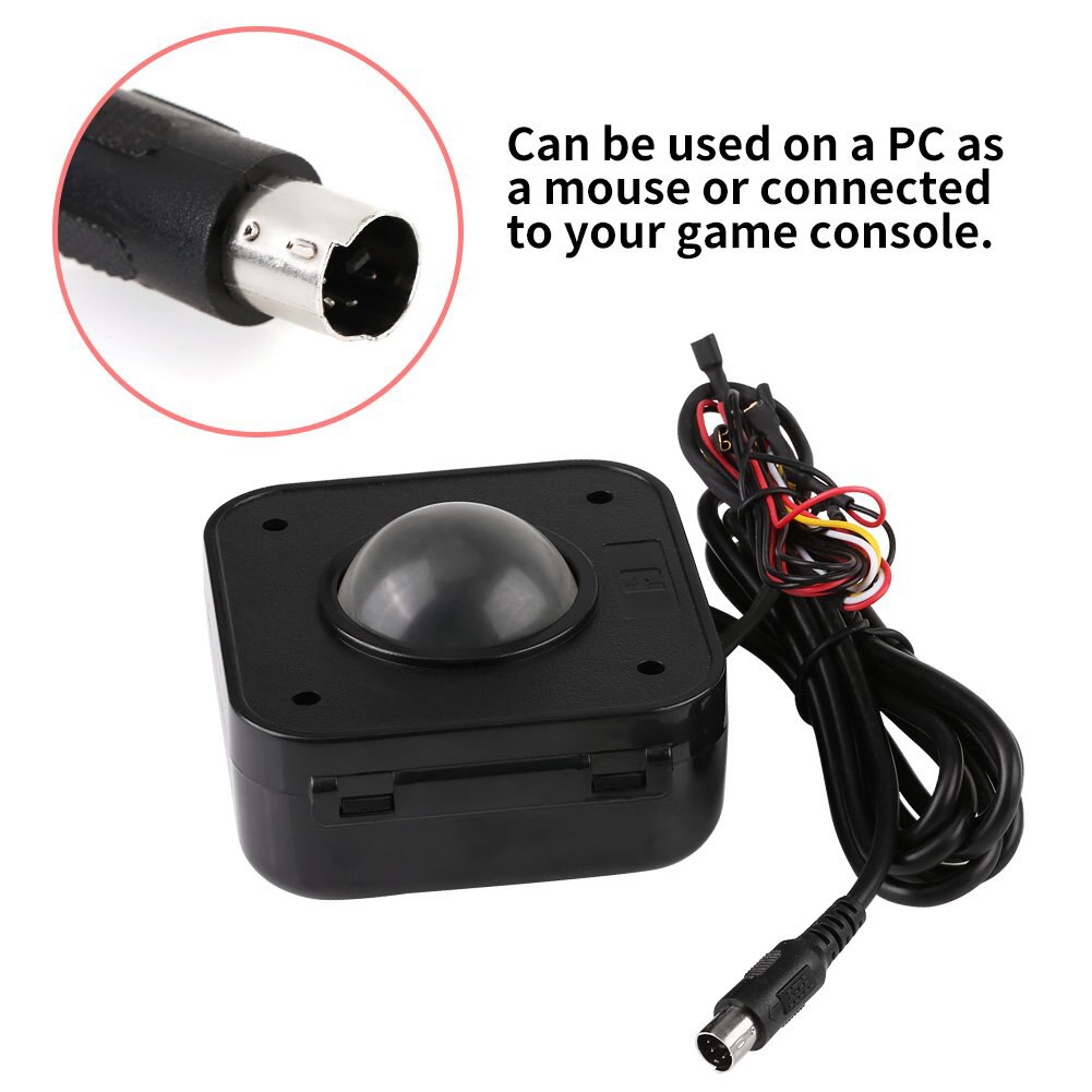Muizen Verlichte Verlichte Ronde Led Trackball Arcade Game Accessoires Hoge Gevoeligheid Connector Bedrade Muis Professionele Machine