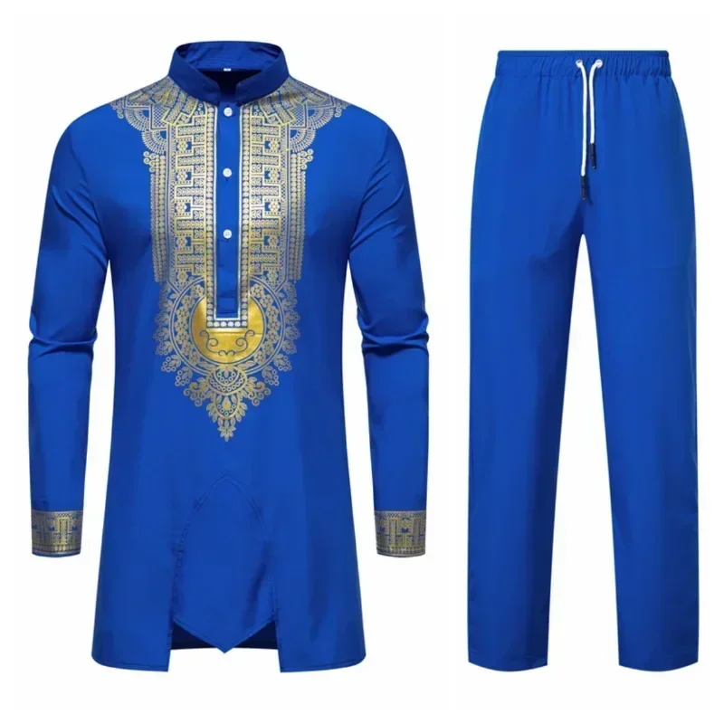persoonlijkheid heren shirt met lange mouwen Vrije tijd diner print middellange kleding voor heren: S / Oranje