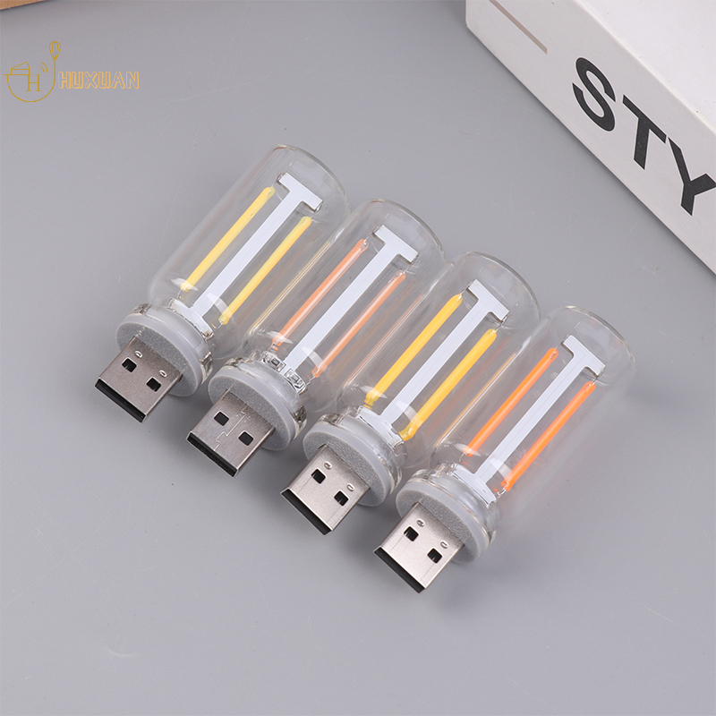 Retro usb led-glødepære med touch-dæmpning 5v retro led-pære med edison-funktion natlampe camping glødepære dekorativ led-belysning