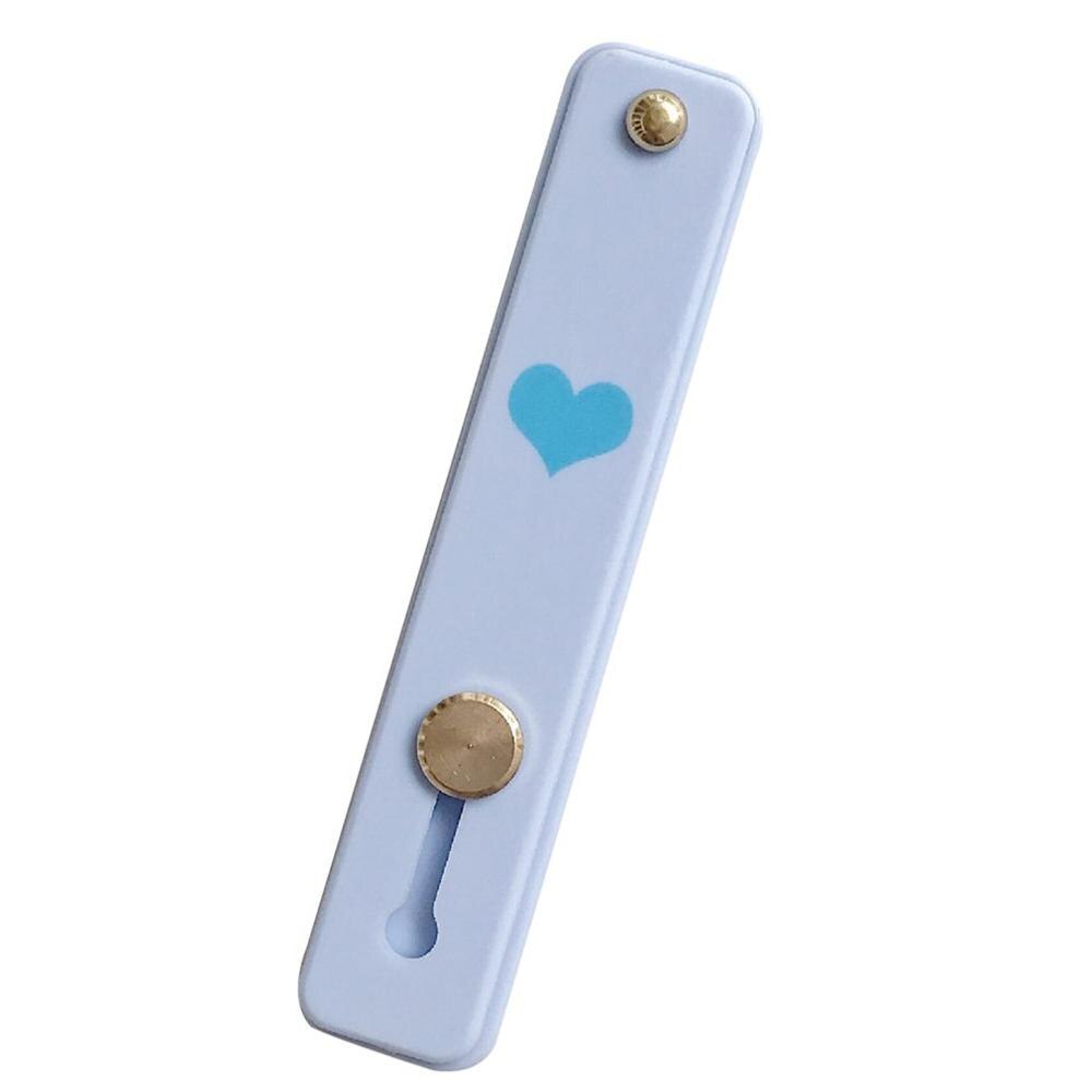 Silikone mobiltelefon ringbeslag mobiltelefon bagside mærkat beslag multifunktion hjerteformet push-pull beslag: 3