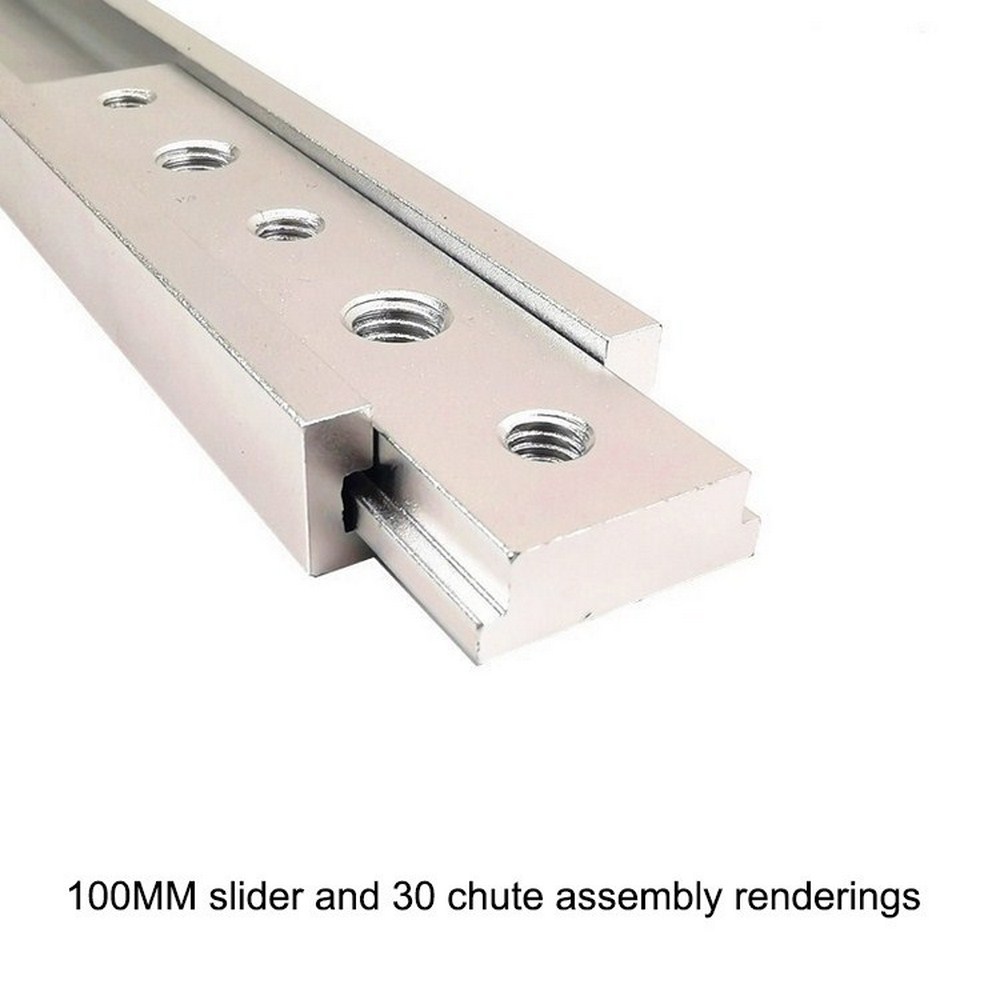 T-track Slider Sliding Nut Aluminum Alloy T Slot Nut Jigs Screw Slot Fastener 100MM/200MM /300MM /400MM Woodworking Tools