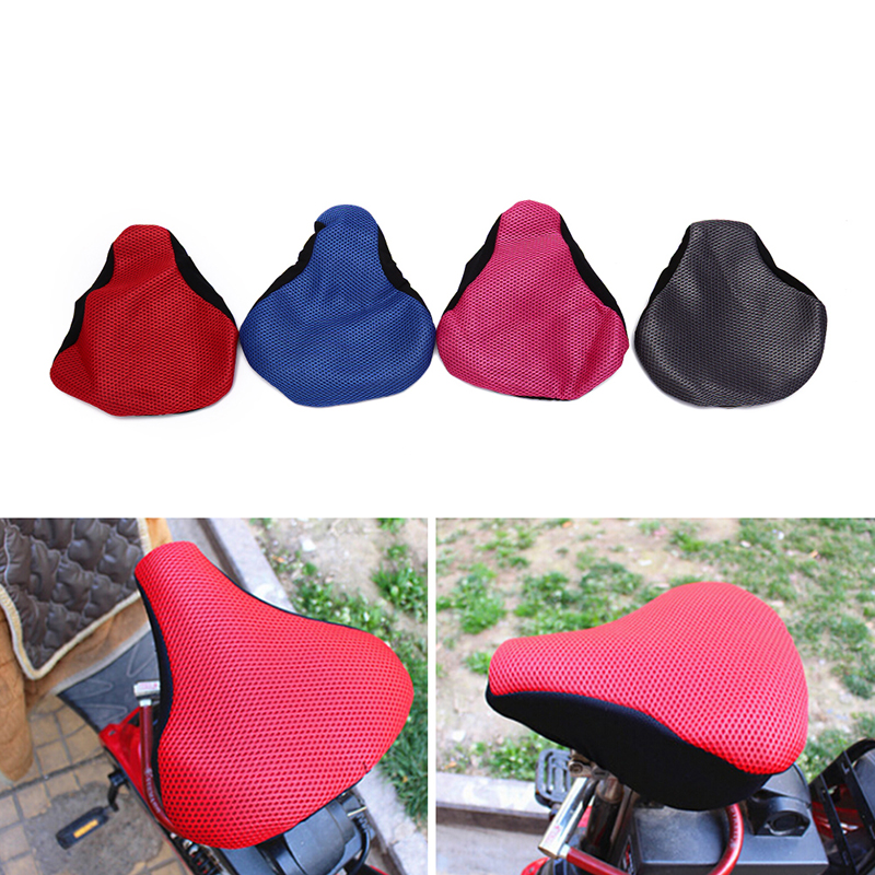 Fietsen Netto Seat Mat Kussen Seat Cover Zadel Fiets Accessoires 3D Soft Bike Seat Zadel Voor Een Fiets Willekeurige kleur