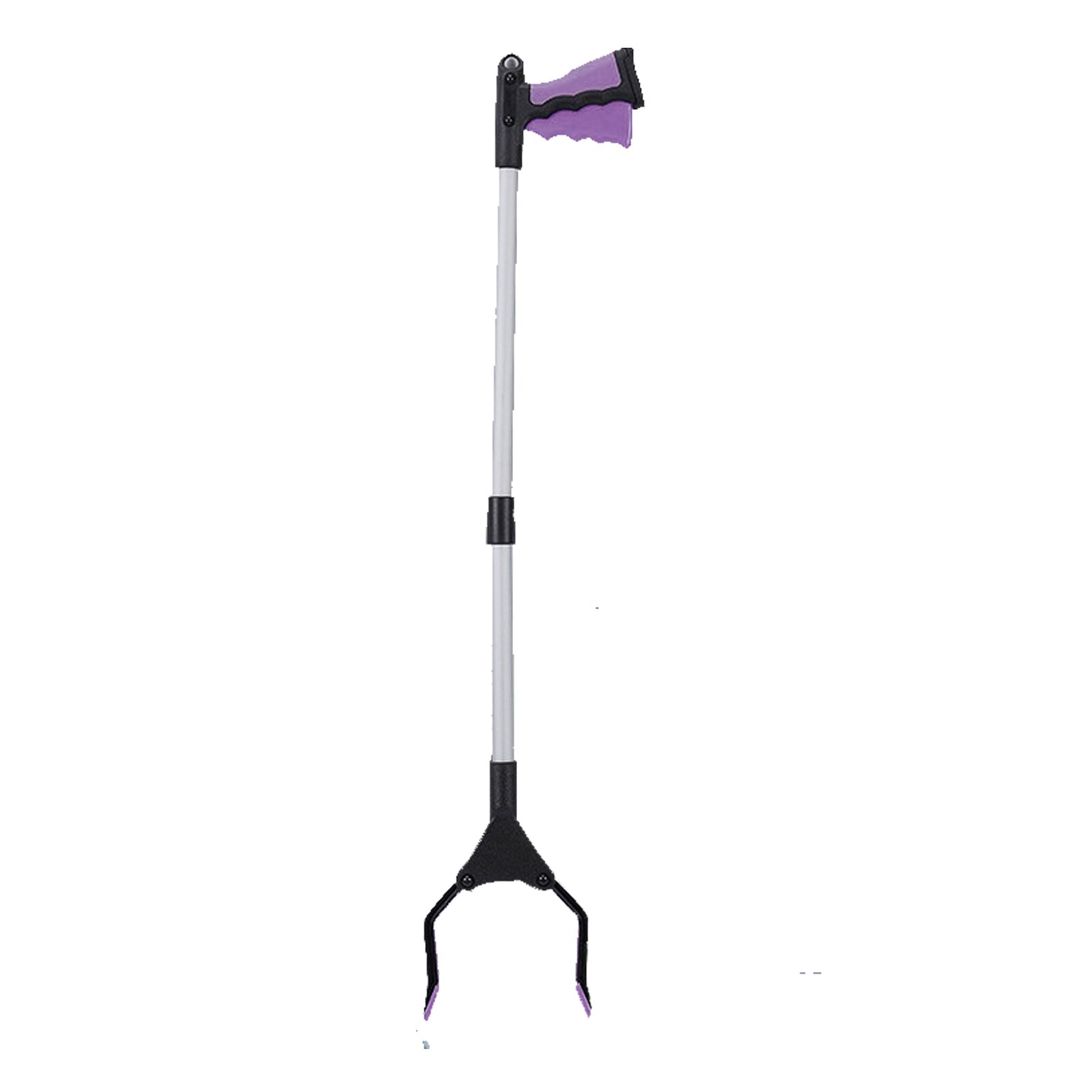 Foldable Leaf Pickup Litter Picker Outdoor Garden Gripper Reaching Aids Garbage With Magnetic Stick Grabber Tool Nabber Trash: Purple