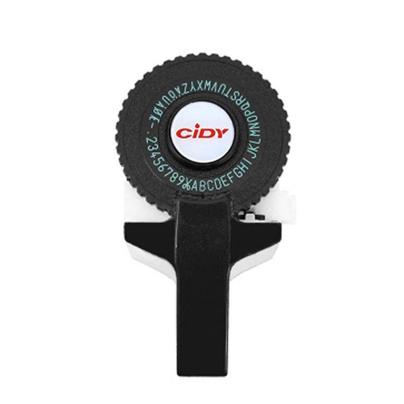 8 Colors Household Mini Portable Manual Label Machine Hidi C101 Embossing Machine Typewriter Hand Curtain Decorative Tape Paper: black