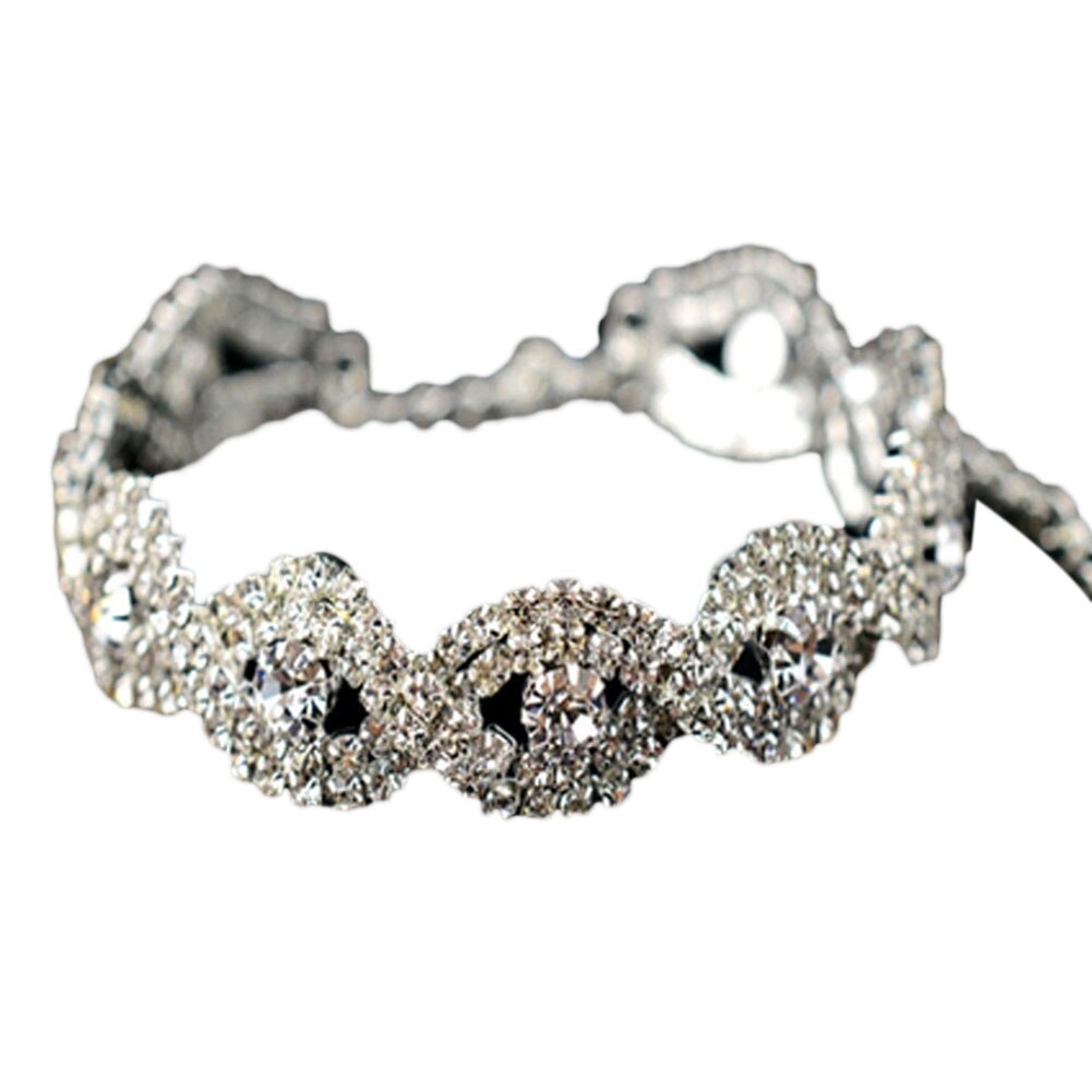 Luxe Armband Crystal Armbanden Voor Vrouwen Charm Armbanden En Armbanden Vrouwelijke Bruids Bruiloft Sieraden: Default Title