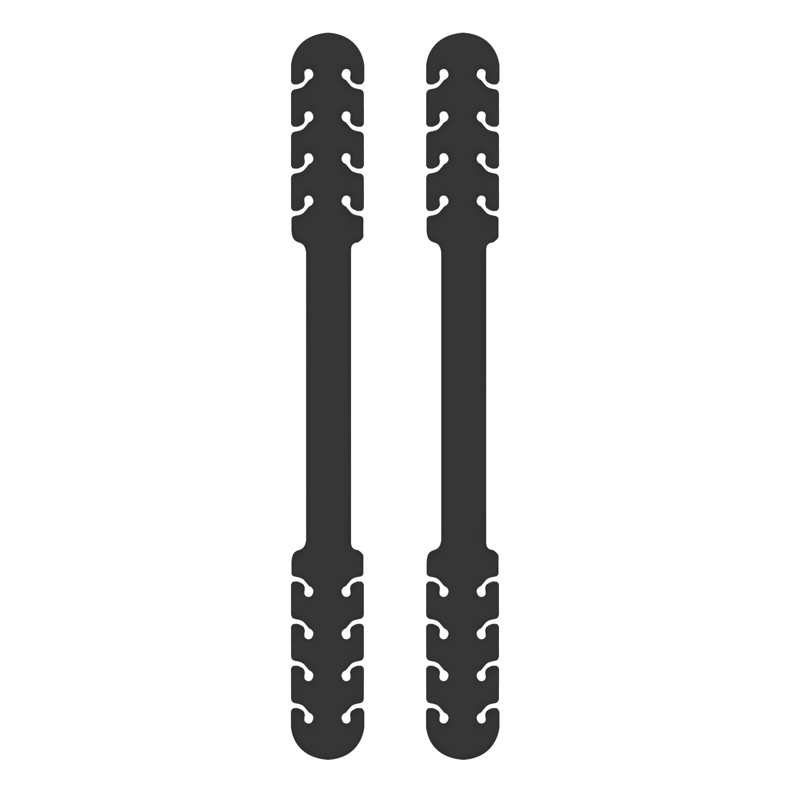TBOC Salva orejas para Mascarillas Extensor Ajustable [Pack 2 Piezas] Correa Antideslizante Silicona Sujetar Cuello Salvaorejas: Negro