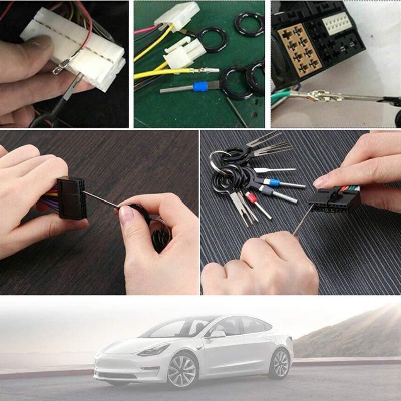 36pcs Terminal Removal Tool Key Extractor Pin Extraction Tool Kit for Depinning Crimp Wire Connector