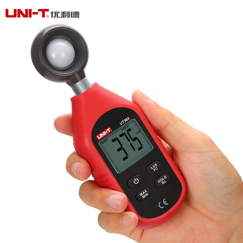 UNI-T UT383 Digitale Luxmeter Lichtmeter Digitale LCD Meter Luminometer Fot Metro Photometer 200 000 Lux FC Handheld