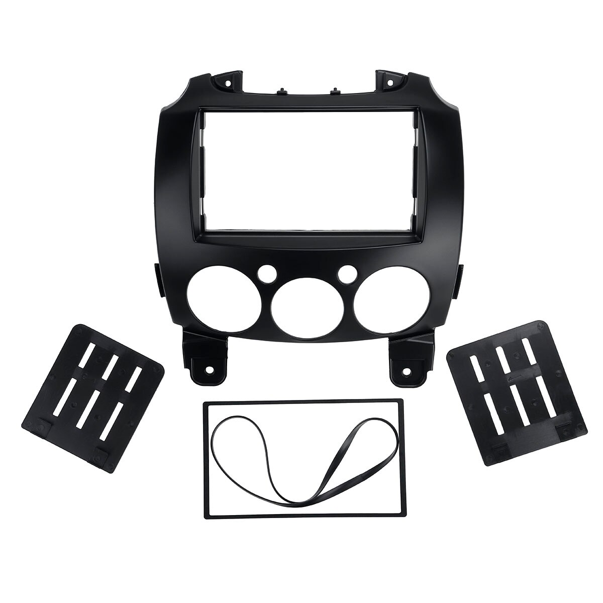 2 Din Car Radio Stereo Fascia Dash Mount Trim Kit Panel Frame For Mazda 2 Demio 2007+