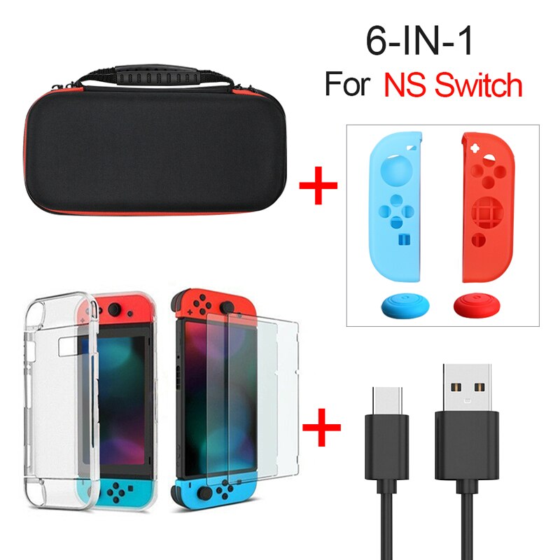 Funda duradera para accesorios de interruptor Nintend para Nintend Switch Console Hard Shell funda portátil: 2