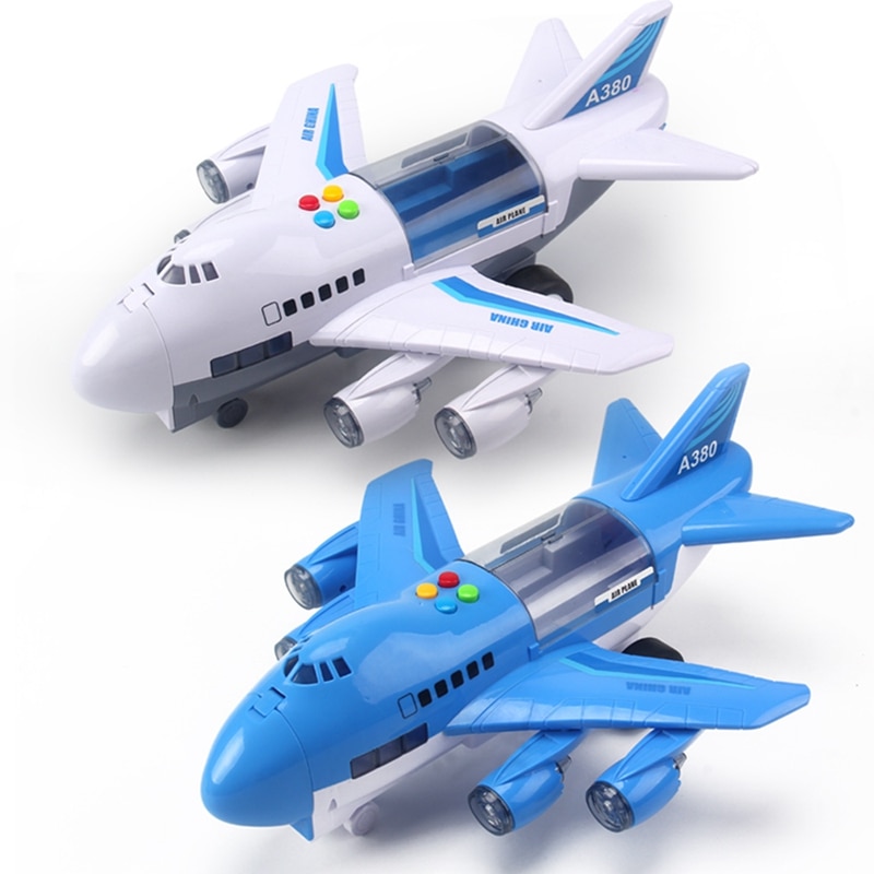 Musik Geschichte Simulation Spur Trägheit freundlicher Spielzeug Flugzeug Große Größe Passagier Flugzeug freundlicher Verkehrsflugzeug Spielzeug Auto, Weiß: Default Title