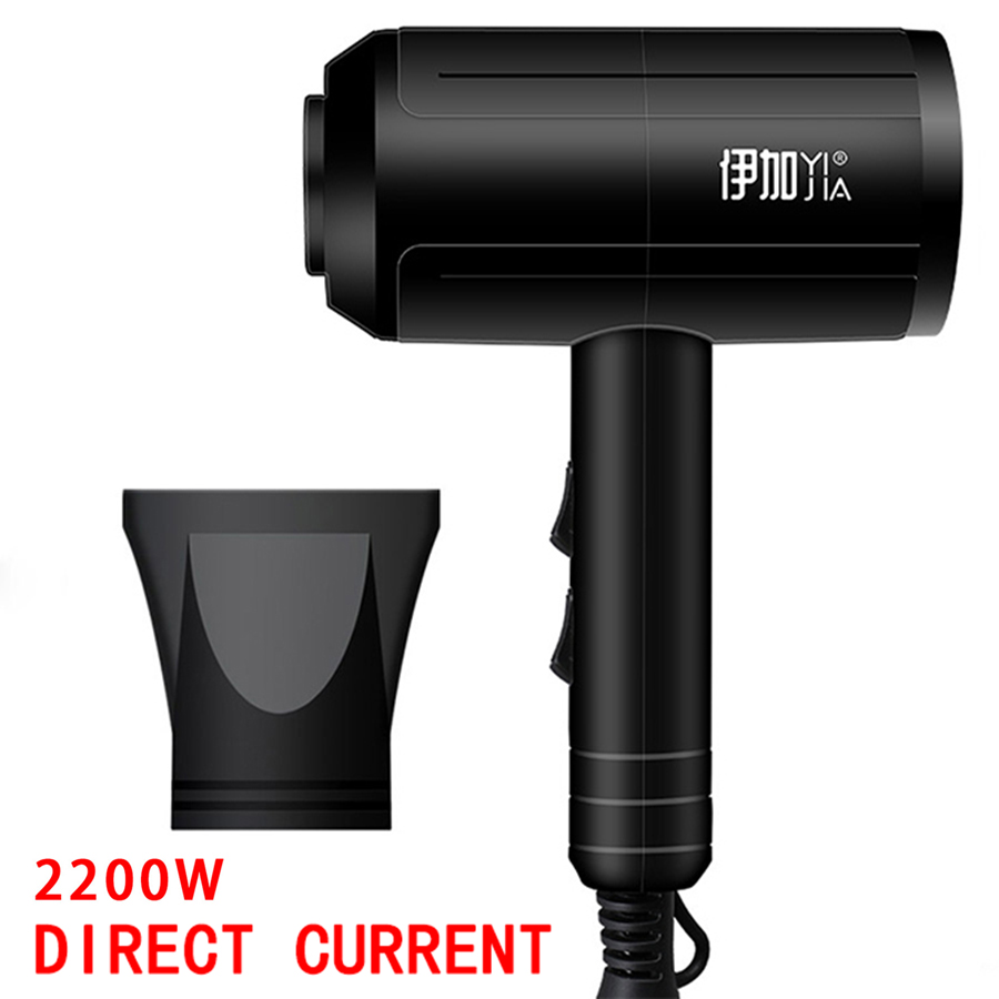YIJIA 2200W Portable Mini Hair Dryer For Hair Blow Dryer Hair Brush Hairdryer Machine Travel Hairdryer: 2200W(1 gift)