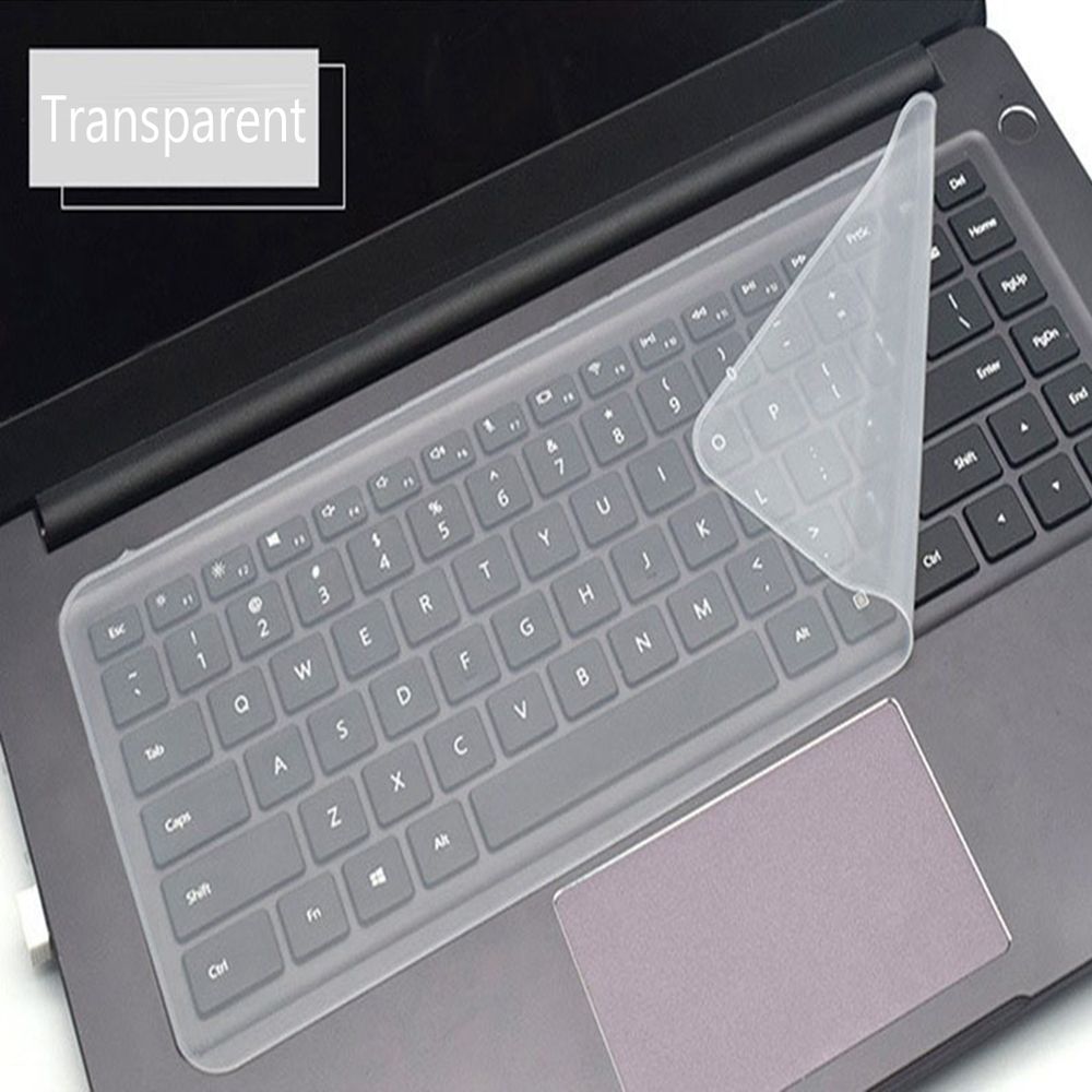 Universal Laptop Keyboard Cover Protector 12-17 inch Waterproof Dustproof Silicone Notebook Computer Keyboard Protective Film: Touming-12-14 inch