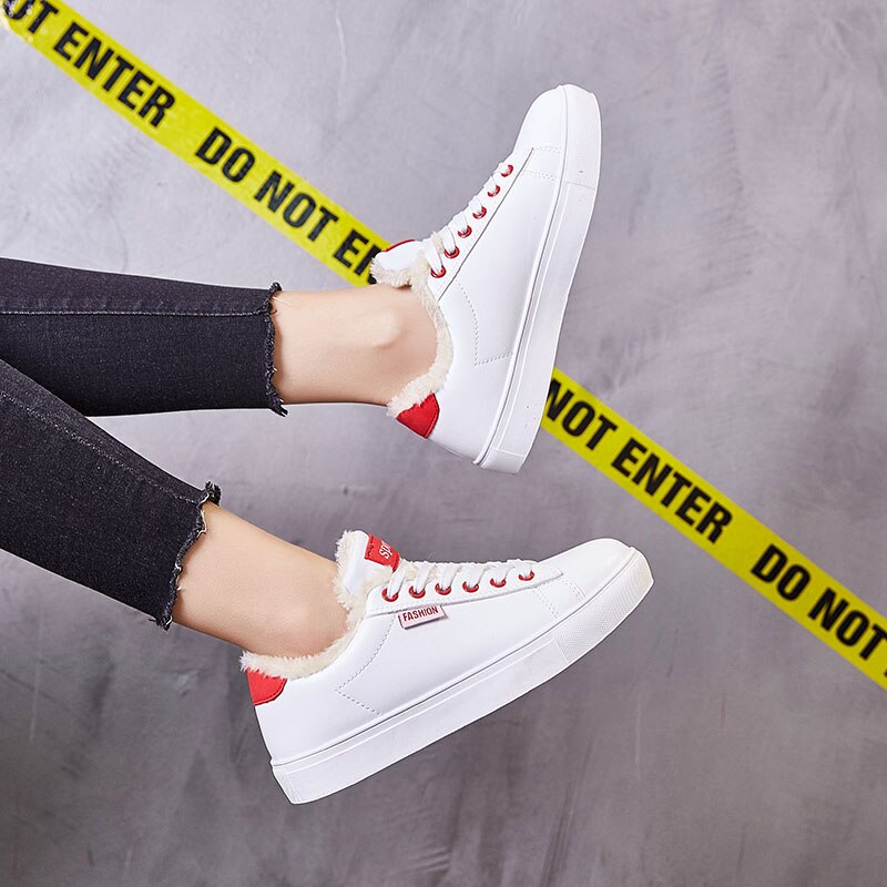 Dam tennisskor tennis feminino tennis blancos vinter utomhus promenad jogging sportskor student vita platta sneakers 7