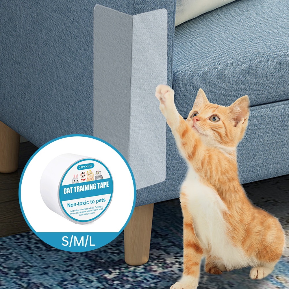 S/M/L Pet Cat Scratch Guard Mat Cats Scratching Post Furniture Sofa paw