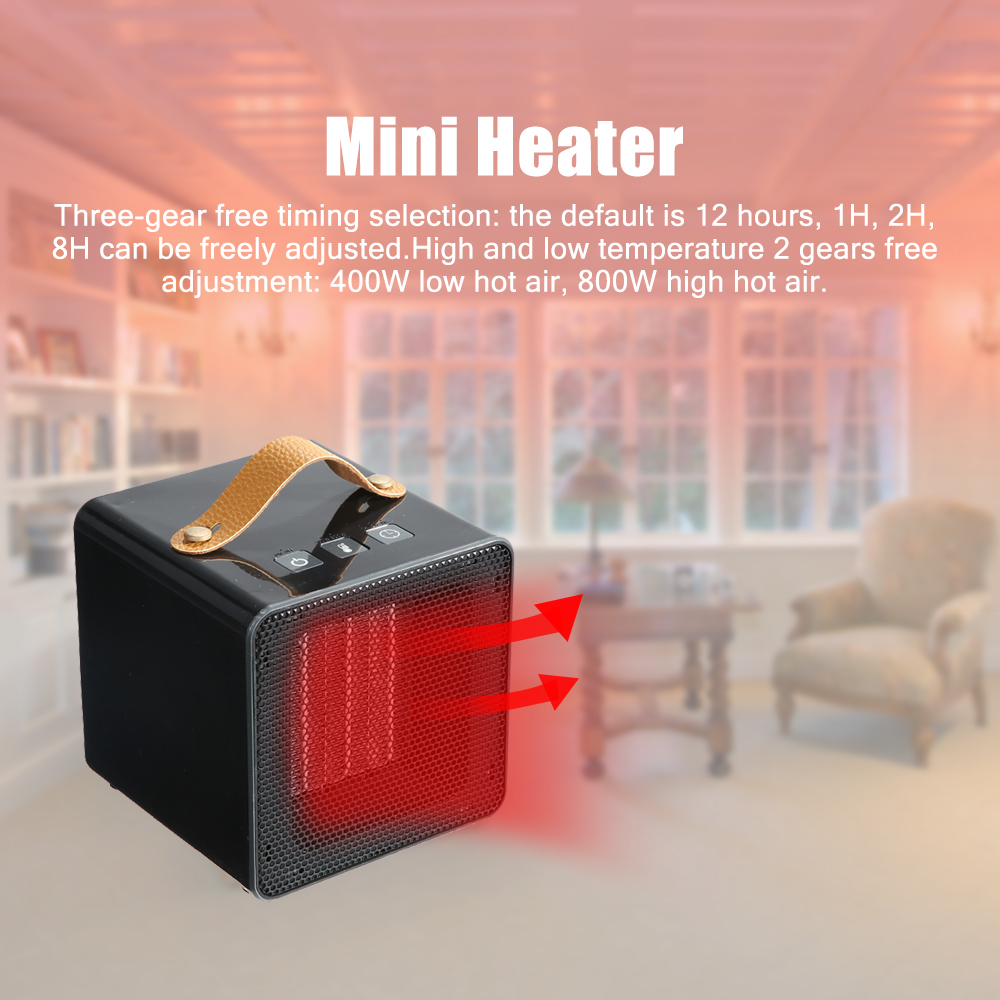 Mini Heater Home Small Heater Portable Desktop Warmer Warm Air Blower with Safety Overheating Power Off Protection Quick Heating