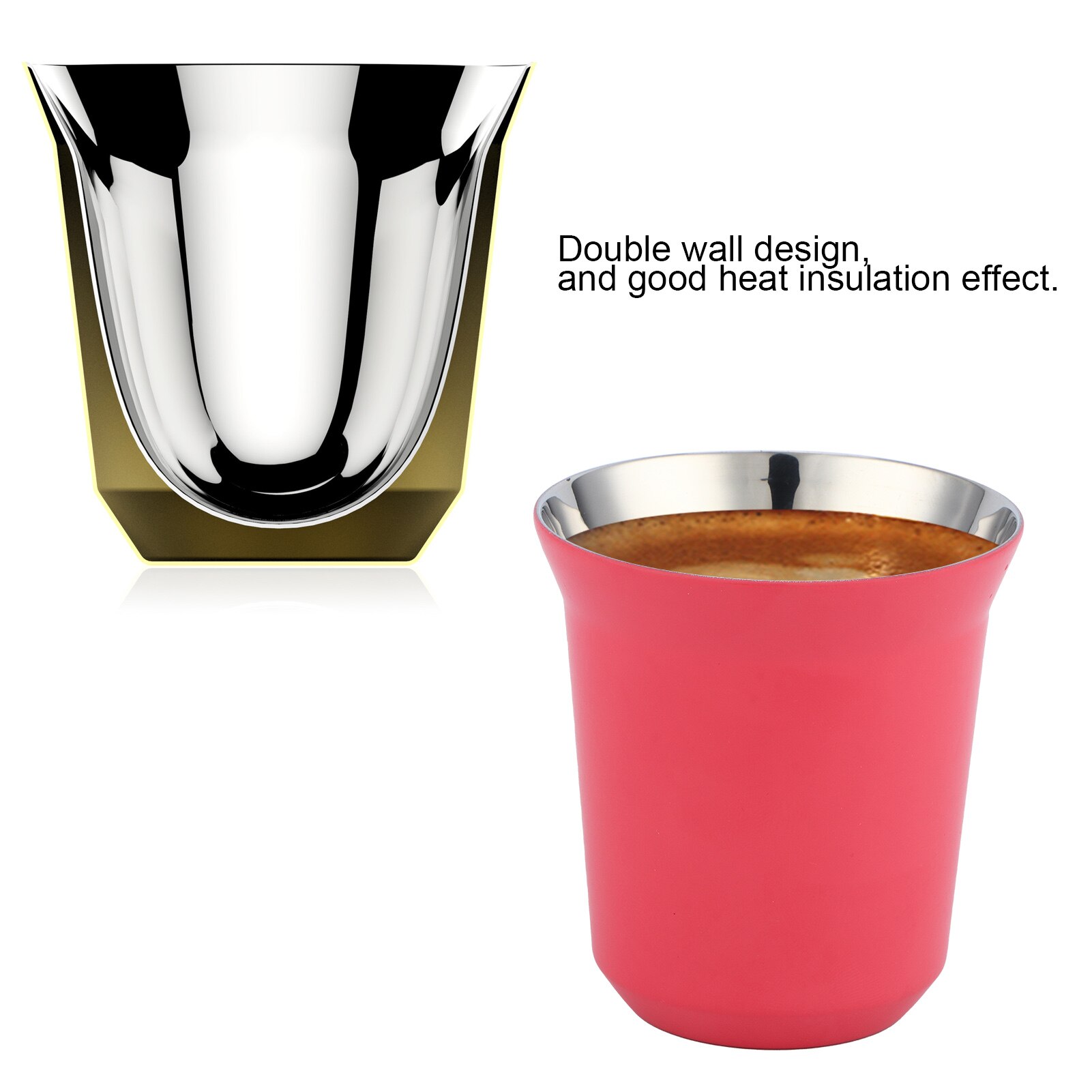 Asso Coffee The Jack Koffienivellering, roestvrij staal, letters