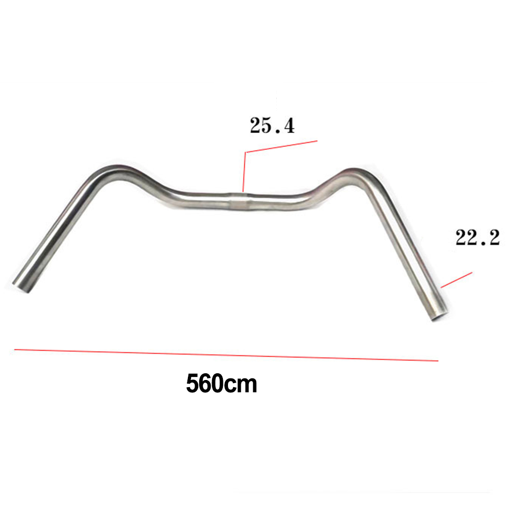 Roestvrijstalen fietsstuur Legering All Rounder-stuur Fietstrekking Comfort Cruiser Zit-up fietsvervangingsaccessoires