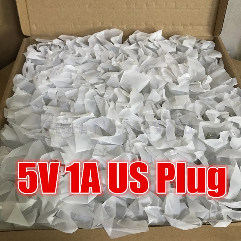 20 stück/lot us/eu stecker 5v 1a ac usb ladegerät ac netzteil für samsung, iphone, htc, huawei, xiaomi handys