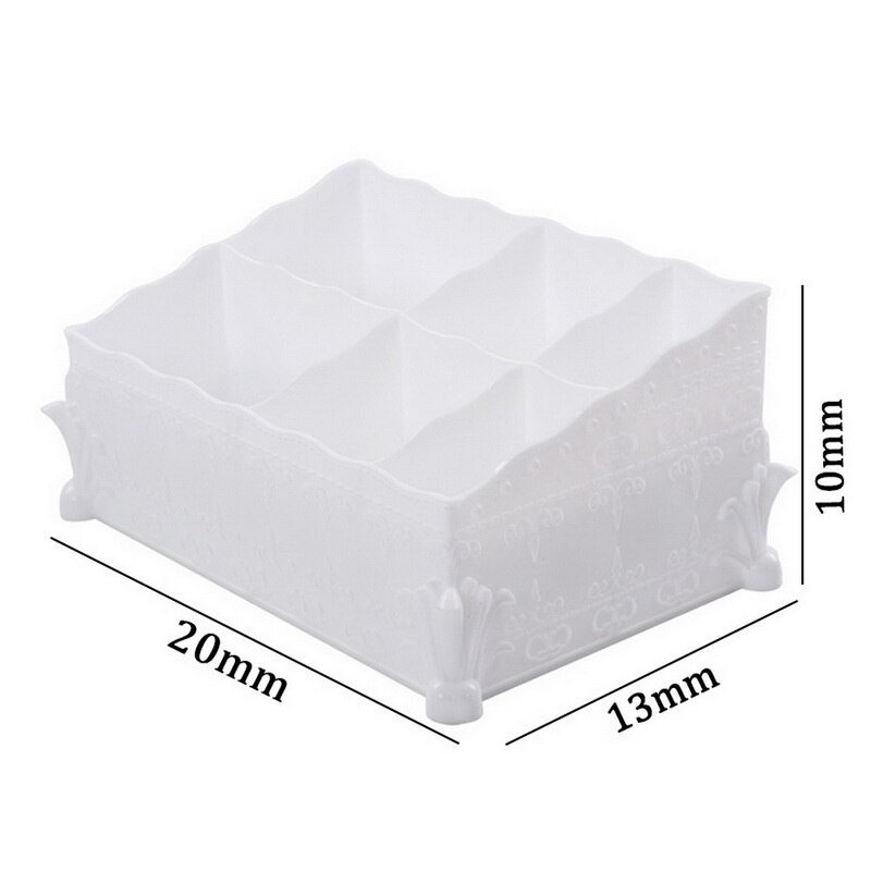 Up Organizer Cosmetische Grote Capaciteit Cosmetische Opbergdoos Organizer Desktop Sieraden Nagellak Make Drawer Container Thuis: white