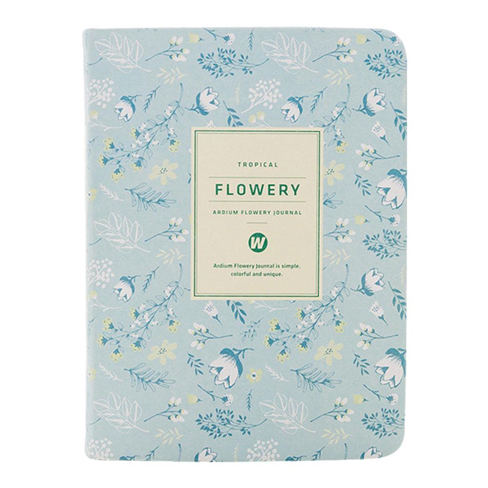Planlægger ugentlig månedlig planlægger blomsterovertræk ugentlig planlægger kalenderplan kawaii vintage blomst stilfuld stil 96 ark: Himmelblå