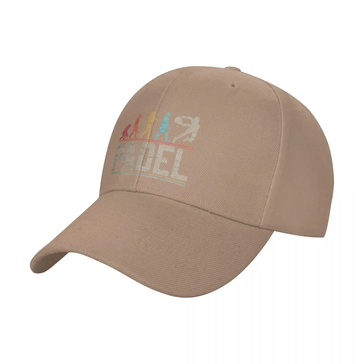 Padel Evolution of Man Vintage Funny Padel First Baseball Cap, Christmas Hat, Beach Hat for Men, Women's Caps: green