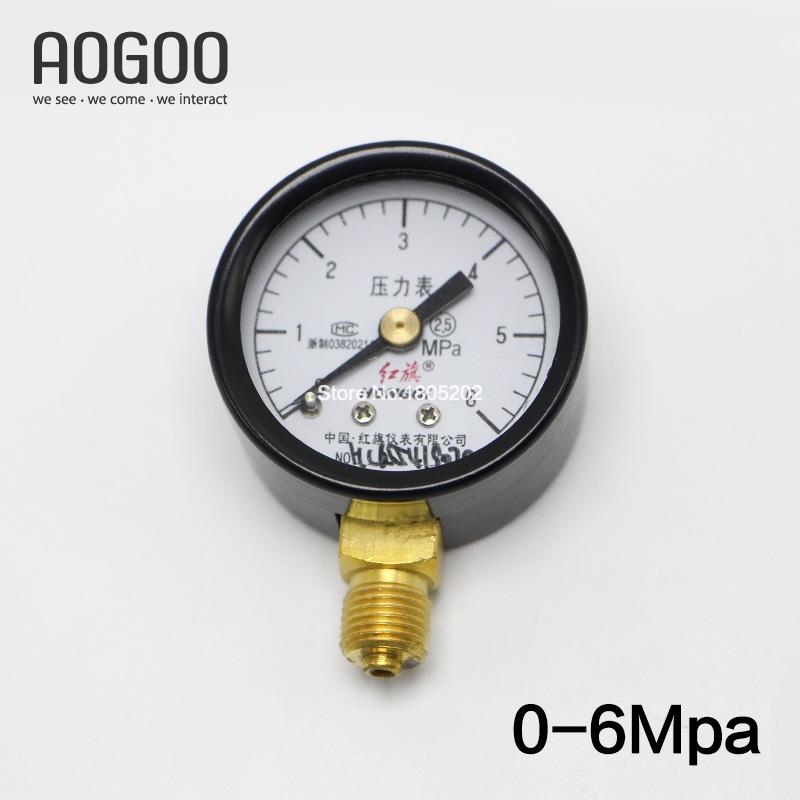 Y-40 0-6Mpa Gewone Manometer Dial Diameter: 40mm