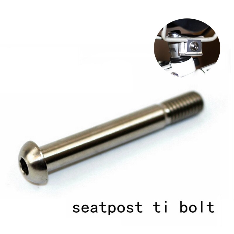 Perno de poste de asiento de bicicleta, aleación de titanio ultraligero, 2 colores, para Brompton bike: original