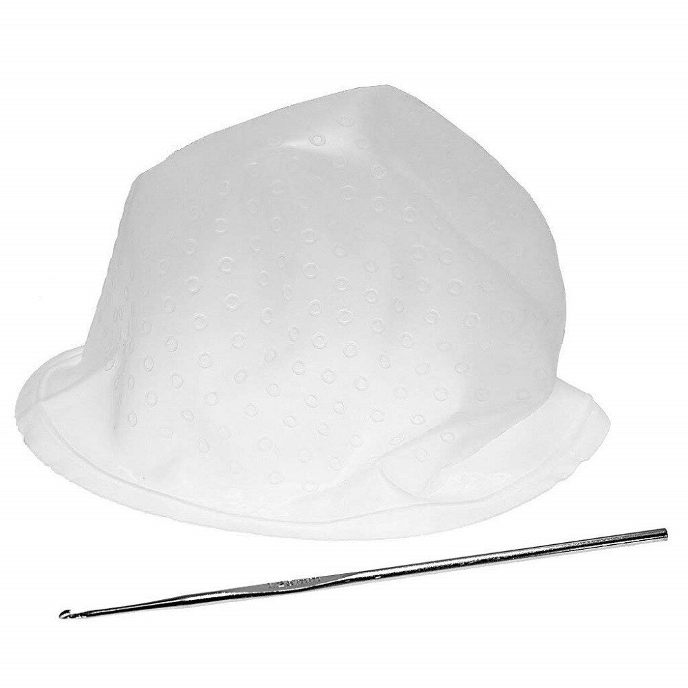 CUFFIA FORATA silicone per MECHES COLPI LUCE suola con UNCINETTO TINTA PARRUCCHIERE