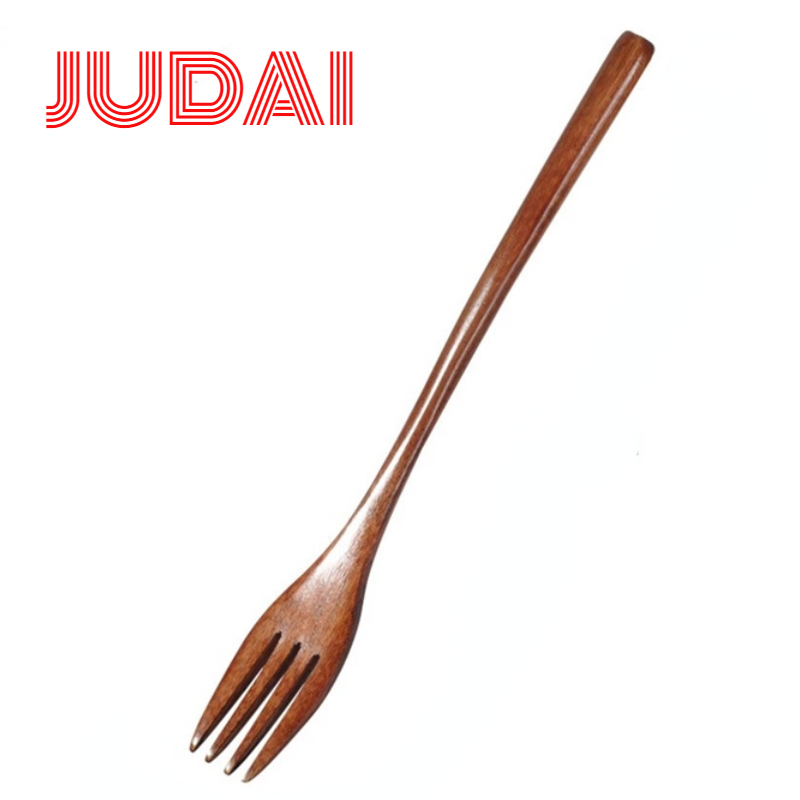 Tenedores para pastel, tenedor de postre de madera, tenedores para té, tenedor pequeño de bambú para aperitivos de frutas, vajilla, utensilios de , 1 Uds.