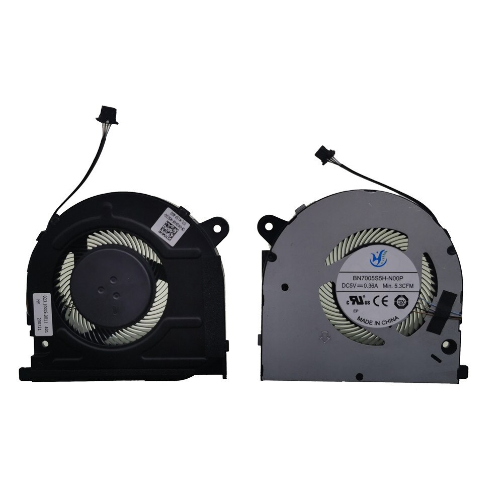 Original 0KGH4R KGH4R For Dell Vostro 15 7500 V7500 Inspiron 15 7501 7500 Laptop CPU Fan Cooler Radiator Fan 023.100JS.0011