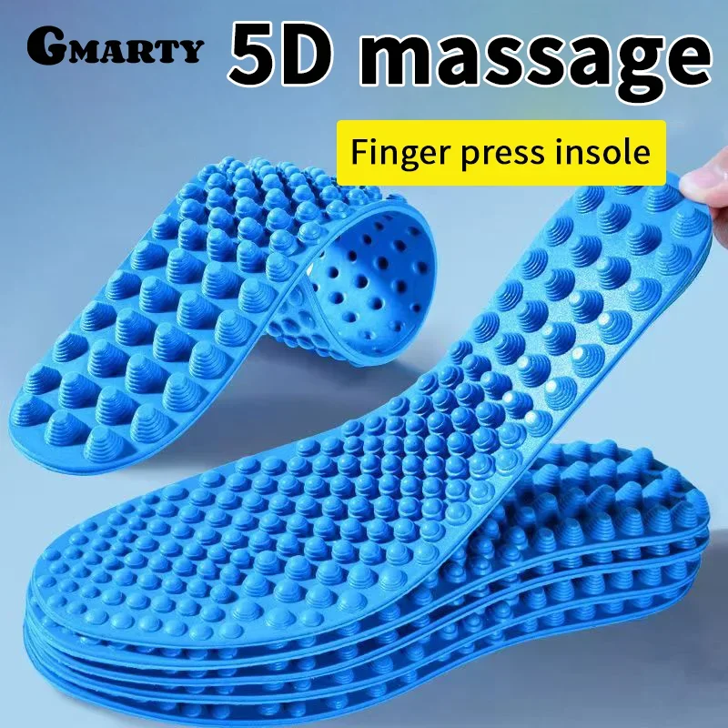 Placa de pressão do dedo massagem palmilha aliviar a fadiga do pé sapatos palmilhas homem mulher sapato almofadas esportes macios sapatos casuais sola 1 par